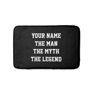 Personalized The man myth legend non slip bath mat