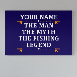 Personalized The Man The Myth The Fishing Legend Acrylic Print