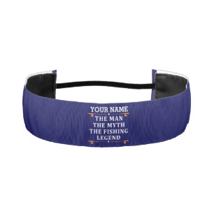 Personalized The Man The Myth The Fishing Legend Athletic Headband