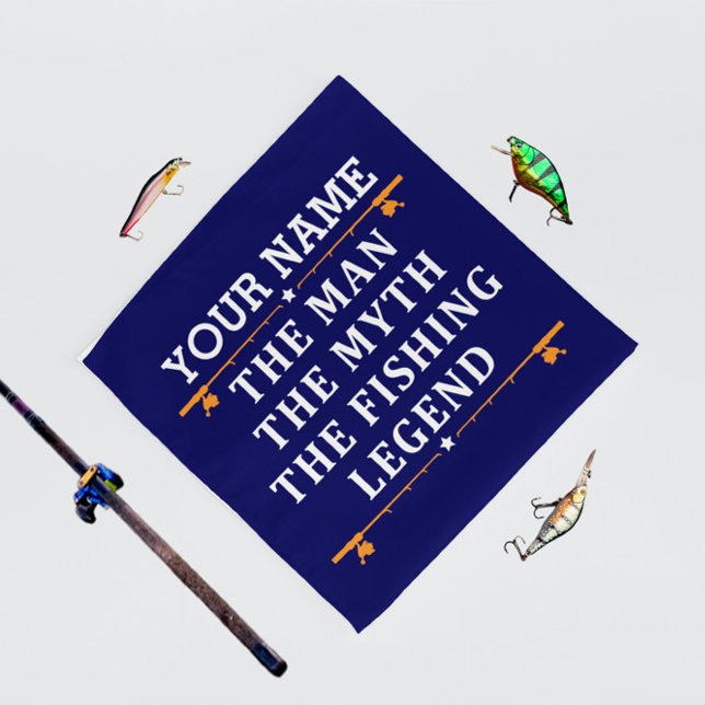 Personalized The Man The Myth The Fishing Legend Bandana (Creator Uploaded)