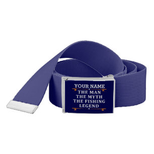 Personalized The Man The Myth The Fishing Legend Belt