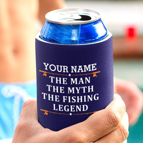 Personalized The Man The Myth The Fishing Legend Can Cooler