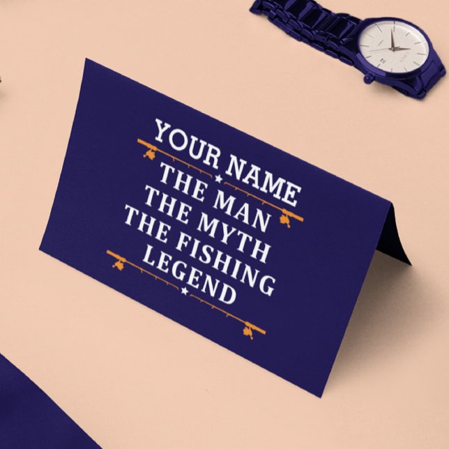 Personalized The Man The Myth The Fishing Legend Card (Creator Uploaded)