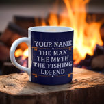 Personalized The Man The Myth The Fishing Legend Coffee Mug