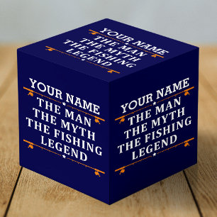 Personalized The Man The Myth The Fishing Legend Cube