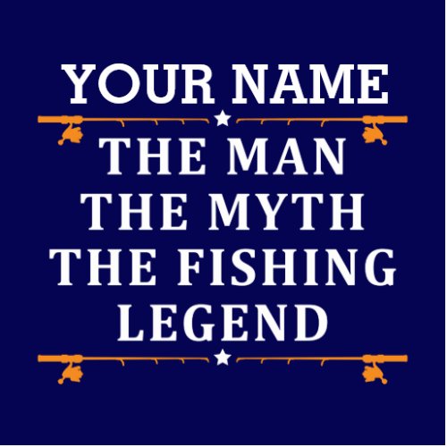 Personalized The Man The Myth The Fishing Legend Cutout