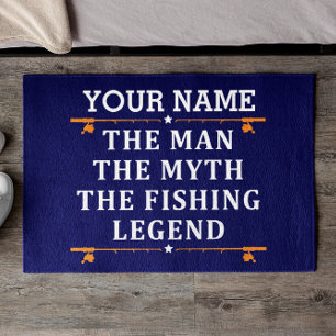 Personalized The Man The Myth The Fishing Legend Doormat
