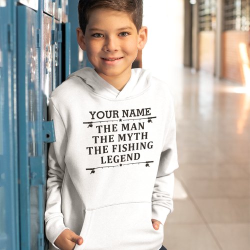 Personalized The Man The Myth The Fishing Legend Hoodie