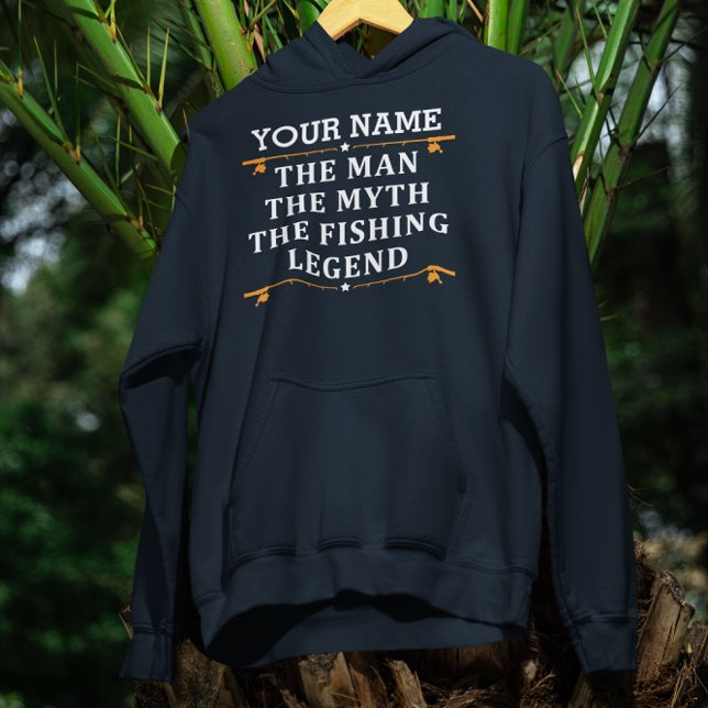 Personalized The Man The Myth The Fishing Legend Hoodie (Creator Uploaded)