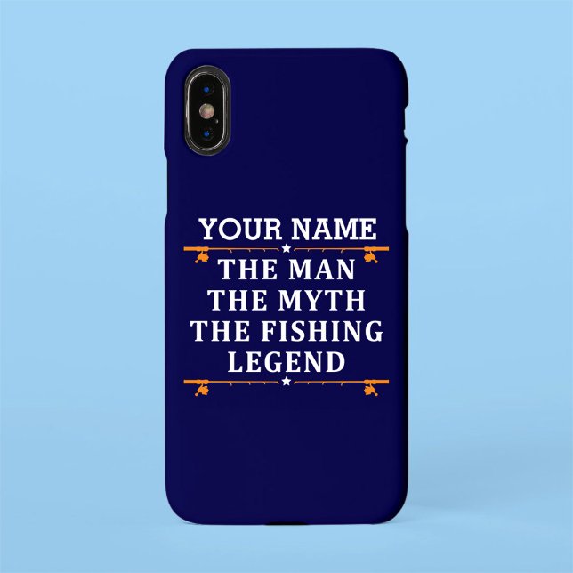 Personalized The Man The Myth The Fishing Legend i iPhone Case (Creator Uploaded)