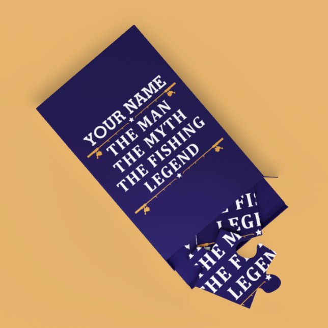 Personalized The Man The Myth The Fishing Legend Jigsaw Puzzle (Creator Uploaded)