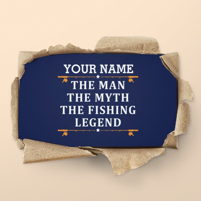 Personalized The Man The Myth The Fishing Legend Loyalty Card (Creator Uploaded)