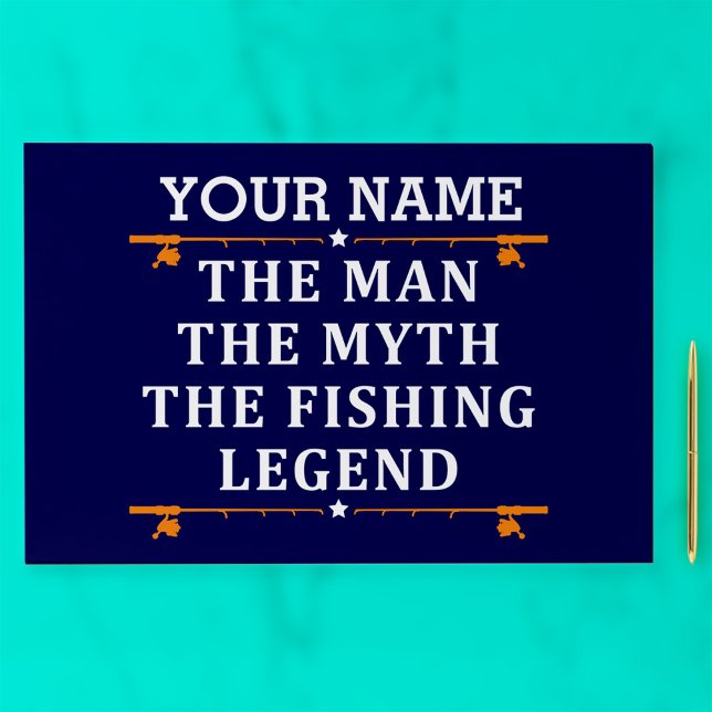 Personalized The Man The Myth The Fishing Legend Paper Pad (Creator Uploaded)