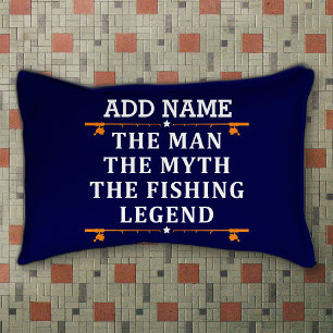 Personalized The Man The Myth The Fishing Legend Pet Bed