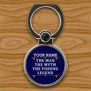 Personalized The Man The Myth The Fishing Legend Phone Ring Stand