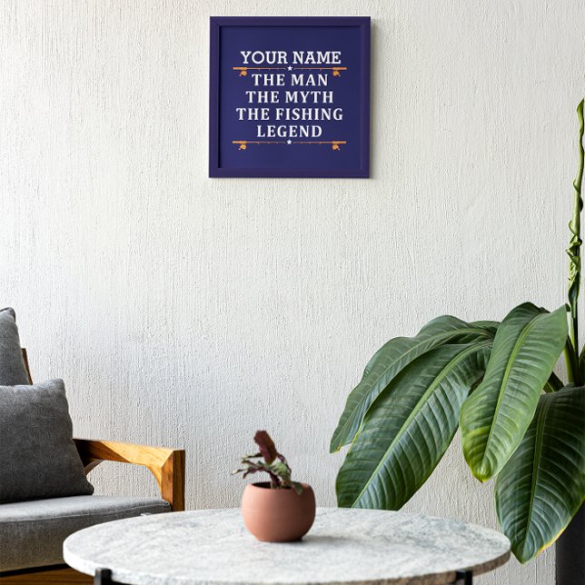 Personalized The Man The Myth The Fishing Legend Photo Print (Creator Uploaded)