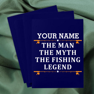 Personalized The Man The Myth The Fishing Legend Pocket Folder