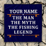 Personalized The Man The Myth The Fishing Legend Scarf<br><div class="desc">The personalized fishing design could be use for yourself or it could be a great gift for a fishing lover person. You can add your name or someone else name on the personalized fishing design.</div>