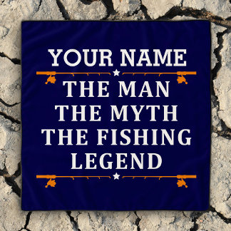 Personalized The Man The Myth The Fishing Legend Scarf