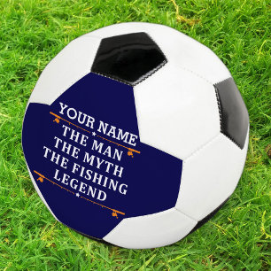 Personalized The Man The Myth The Fishing Legend Soccer Ball