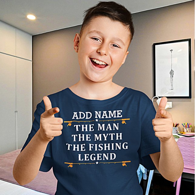 Personalized The Man The Myth The Fishing Legend T-Shirt (Creator Uploaded)