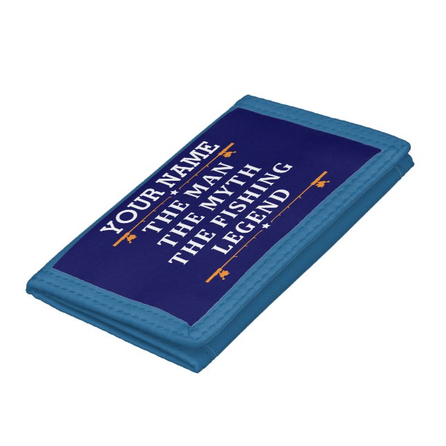 Personalized The Man The Myth The Fishing Legend T Trifold Wallet (Bottom)