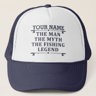 Personalized The Man The Myth The Fishing Legend T Trucker Hat