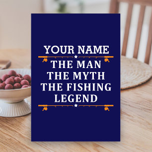 Personalized The Man The Myth The Fishing Legend Table Number