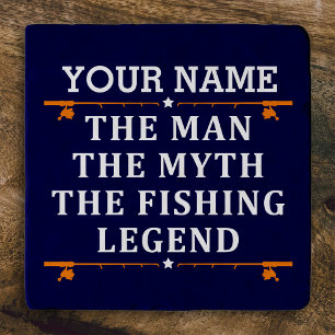 Personalized The Man The Myth The Fishing Legend Trivet