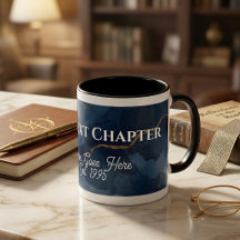Personalized "The Next Chapter" Retirement Mug