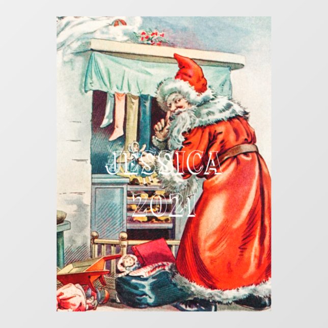 Personalized The Night Before Christmas 2021 Window Cling (Sheet)