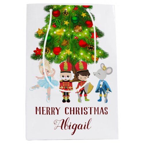 Personalized The Nutcracker Clara Christmas Medium Gift Bag