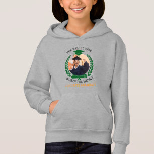 Personalized The Tassel Was Worth the Hassle Photo Hoodie