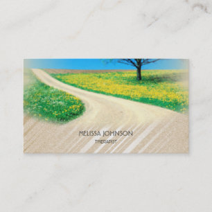 Personalized Therapist Psychologist Nature Relax Business Card