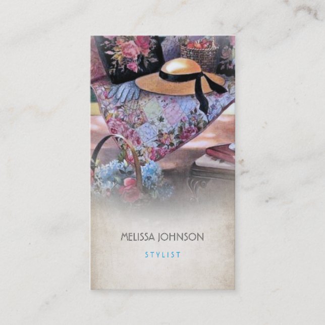 Personalized Therapist Psychologist Stylist Business Card (Front)