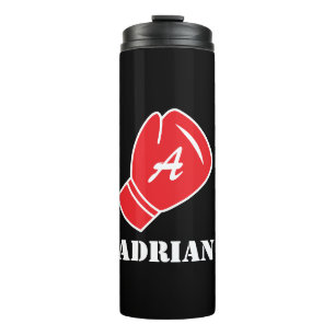 Personalized Thermal Tumbler with red boxing glove