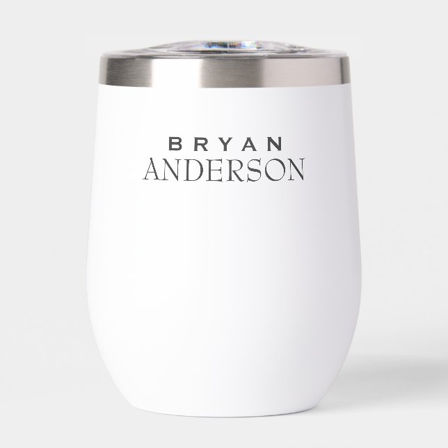 Personalized Thermal Wine Tumbler (Front)