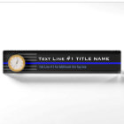Personalized Thin Blue Line American Flag on a