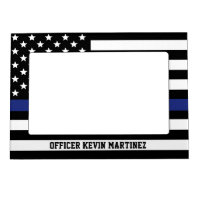 Personalized Thin Blue Line Flag Police Officer