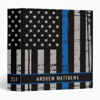 Personalized Thin Blue Line Police Officer