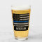 Personalized Thin Blue Line Police Officer Beer