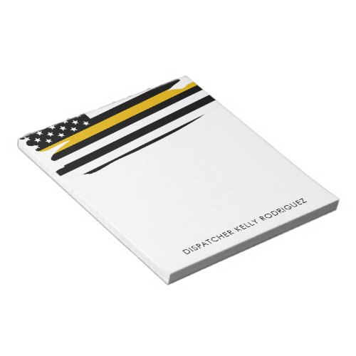 Personalized Thin Gold Line Dispatcher  Notepad