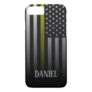 Personalized Thin Yellow Line Flag iPhone 8/7 Case