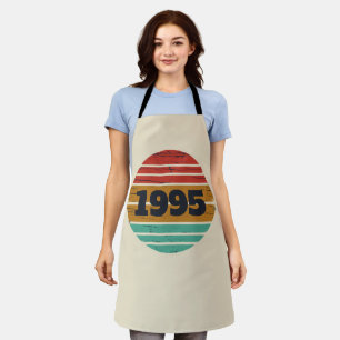 Personalized thirty vintage 30th birthday party apron