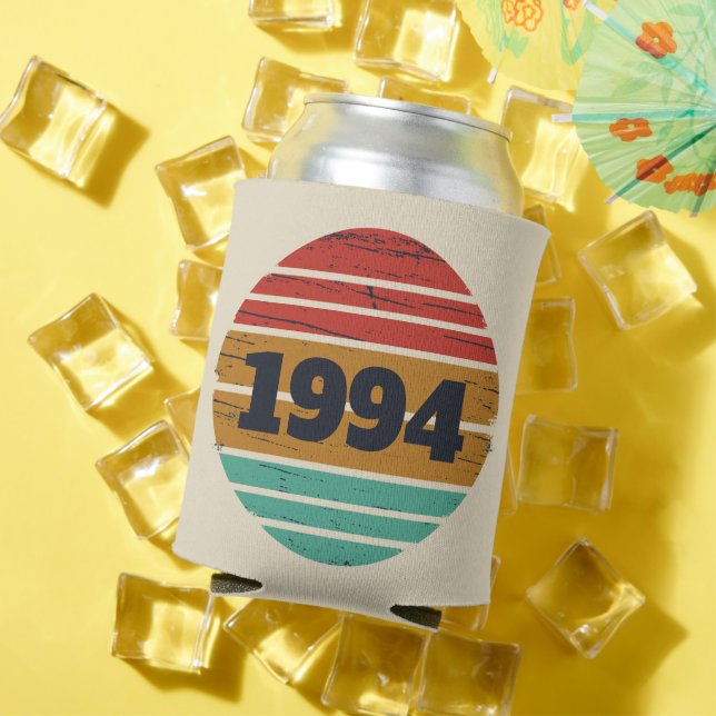 Personalized Thirty vintage 30th birthday party Can Cooler (In Situ Summer)