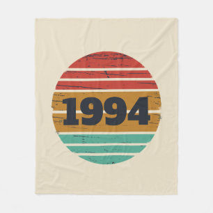 Personalized Thirty vintage 30th birthday party Fleece Blanket