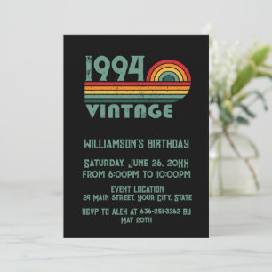 Personalized Thirty vintage 30th birthday party Invitation