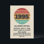 Personalized thirty vintage 30th birthday party invitation<br><div class="desc">Add originality to your wardrobe with this vintage retro sunset graphic design and stylish typography font lettering. It's a perfect gift for men,  women,  husbands,  wives,  girlfriends,  and boyfriends who will love this unique artwork. An ideal and fun holiday present for your birthday celebration.</div>