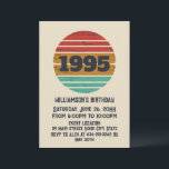 Personalized thirty vintage 30th birthday party invitation<br><div class="desc">Add originality to your wardrobe with this vintage retro sunset graphic design and stylish typography font lettering. It's a perfect gift for men,  women,  husbands,  wives,  girlfriends,  and boyfriends who will love this unique artwork. An ideal and fun holiday present for your birthday celebration.</div>