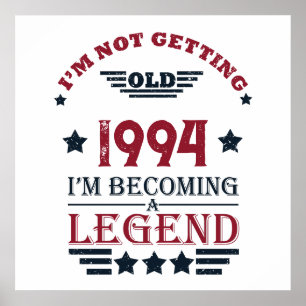 Personalized thirty vintage 30th birthday party poster